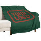 Custom Green Coral Red Blanket