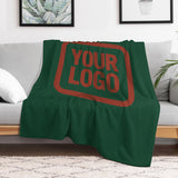 Custom Green Coral Red Blanket