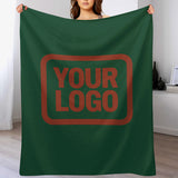 Custom Green Coral Red Blanket