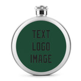 Custom Green Black Hip Flask