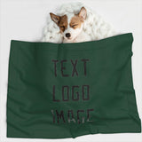 Custom Green Black Pet Blanket