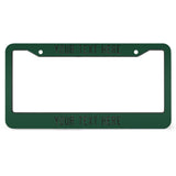Custom Green Black License Plate Frame