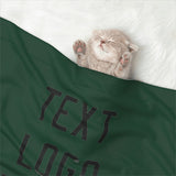 Custom Green Black Pet Blanket