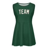 Custom Green Cream Cheerleader Dress
