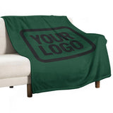 Custom Green Black Blanket