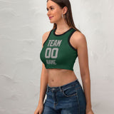 Custom Green Gray Sleeveless Tank Top