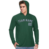 Custom Green Light Blue UV-Hoodie