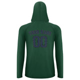 Custom Green Blue UV-Hoodie