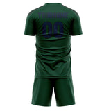 Custom Green Blue Soccer Jersey