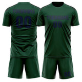 Custom Green Blue Soccer Jersey