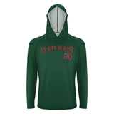 Custom Green Coral Red UV-Hoodie