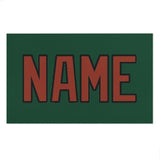 Custom Green Coral Red Beach Towel