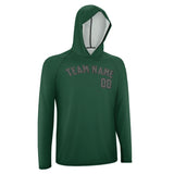 Custom Green Dark Grey UV-Hoodie