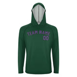 Custom Green Light Purple UV-Hoodie