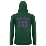 Custom Green Light Purple UV-Hoodie