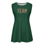 Custom Green Light Khaki Cheerleader Dress