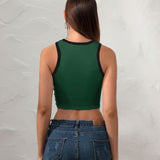 Custom Green Light Yellow Sleeveless Tank Top