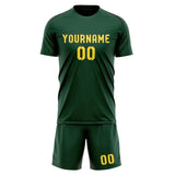 Custom Green Light Yellow Soccer Jersey