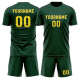 Custom Green Light Yellow Soccer Jersey