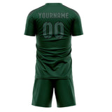 Custom Green Blue Green Soccer Jersey