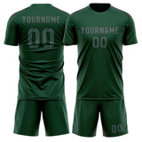 Custom Green Blue Green Soccer Jersey