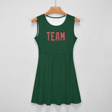 Custom Green Copper Rose Cheerleader Dress