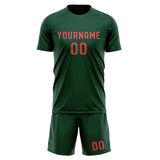 Custom Green Copper Rose Soccer Jersey