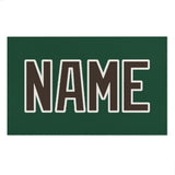 Custom Green Brown Beach Towel