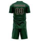Custom Green Brown Soccer Jersey
