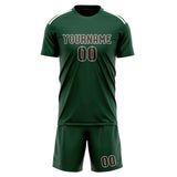 Custom Green Brown Soccer Jersey