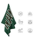 Custom Green Olive Beach Towel
