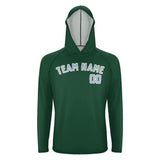 Custom Green Light Blue UV-Hoodie