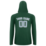 Custom Green Light Blue UV-Hoodie
