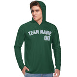 Custom Green Light Blue UV-Hoodie