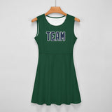 Custom Green Blue Cheerleader Dress