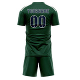 Custom Green Blue Soccer Jersey