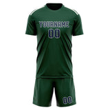 Custom Green Blue Soccer Jersey