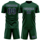 Custom Green Blue Soccer Jersey