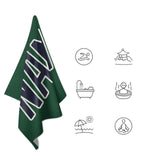 Custom Green Navy Beach Towel