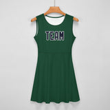 Custom Green Navy Cheerleader Dress