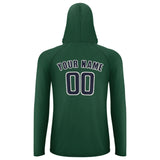 Custom Green Navy UV-Hoodie