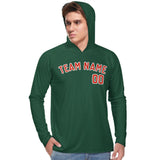 Custom Green Orange Red UV-Hoodie