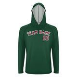 Custom Green Crimson Red UV-Hoodie