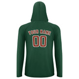 Custom Green Coral Red UV-Hoodie