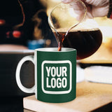 Custom Green White Mug