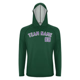 Custom Green Light Purple UV-Hoodie
