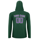 Custom Green Light Purple UV-Hoodie