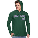 Custom Green Light Purple UV-Hoodie