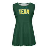 Custom Green Light Yellow Cheerleader Dress