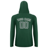 Custom Green Blue Green UV-Hoodie